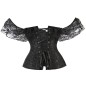 Elegant Black Lace Strap Bustiers Body Shaper