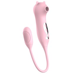 Kiss Cat 2 In 1 Suction Vibrator