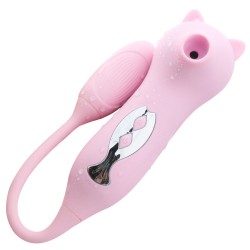 Kiss Cat 2 In 1 Suction Vibrator