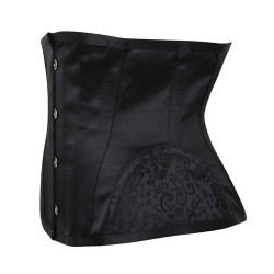 Pure Black Ladies Gothic Short Body Shaper