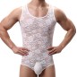 New Lace Sleeveless Men Flex Teddy