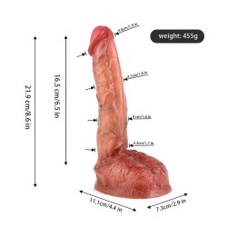 Ultra Realistic Dildo with Suction Cup - 8.6 inch