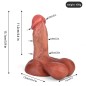 Ultra Realistic Dildo with Suction Cup - 5.9 inch