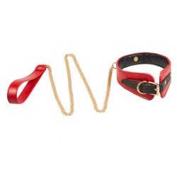 Black &amp; Red PU Bondage Kit