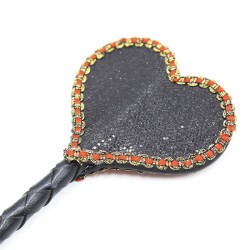 Heart Shape With Lace Riding Crop