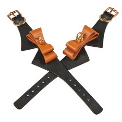 Exquisite Leather Cuffs With Bow