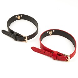 Exquisite Leather Neck Collar With Lead