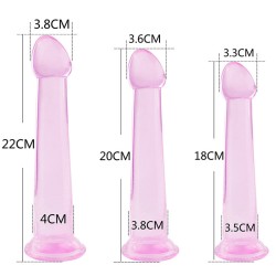 Crystal Suction Anal Dildo