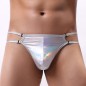 Heat On Fire Patent Leather Strappy Panties For Men