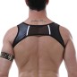 New Sexy Mesh Faux Leather Vest For Men