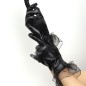 Sexy Pole Dancing Patent Leather Show Gloves