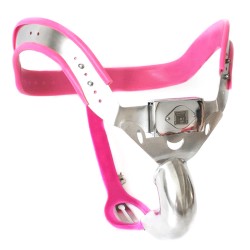 T4 Y Style Bent Cage Chastity Belt