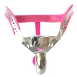 T4 Y Style Bent Cage Chastity Belt