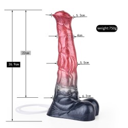 Squirting Fake Horse Realistic Animal Dildo - L