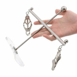 Tower of Pain Nipple Clamps with Plexiglass Bottom