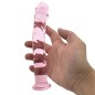 Pink Glass 7.5" Dildo