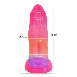 Luminous Silicone Dildo -Vibration Tongue