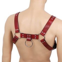 Crocodile Pattern Upper Body Male Harness