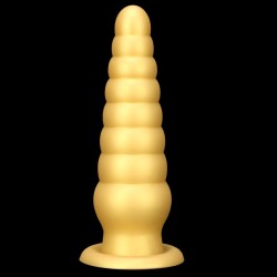 Unicorn Twisted Golden Butt Plug