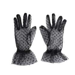 Sexy Lacework With Dots Ladies Gloves