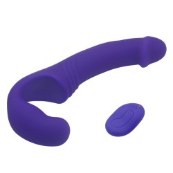 Double Rider Strapless Strap - on Vibrator - Wireless