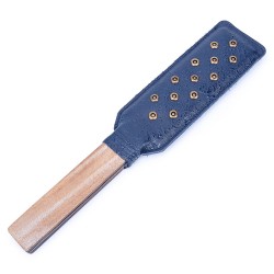 Premium Leather Solid Wood Handle Paddle