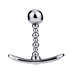 Bendable One Ball Steel Butt Plug