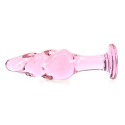 Pink Glass Butt Plug