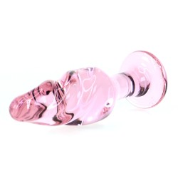 Pink Glass Butt Plug