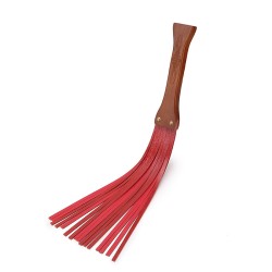 Cowhide Tassel Fun Wooden Flogger