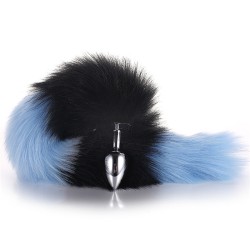 Colorful Fox Tail Steel Butt Plug