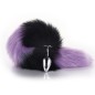 Colorful Fox Tail Steel Butt Plug