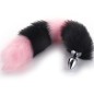 Colorful Fox Tail Steel Butt Plug