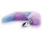 Colorful Tail Metal Anal Plug