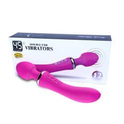 Double Head Heating Wand Vibrator