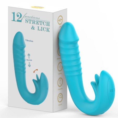 Crazy Tongue Thrusting Strap-on Vibrator