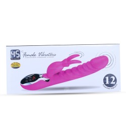 LCD Heating Silicone Rabbit Vibe