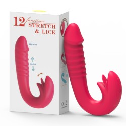 Crazy Tongue Thrusting Strap-on Vibrator