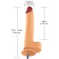 Rotation Wireless Realistic Dildo - 8.9"