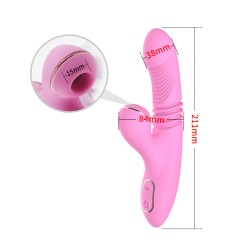 Thrust &amp; Suck Rabbit Vibrator