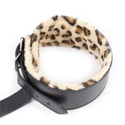 Leopard Print Neck-Wrist Restraint