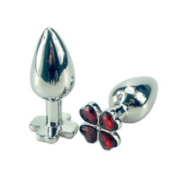 Clover Diamond Metal Butt Plug