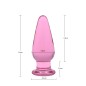 Pink Lady Glass Butt Plug