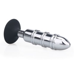 Silicone Suction Metal Butt Plug