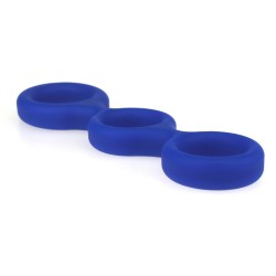 X-MEN Liquid Silicone Three Ring Cock Ring