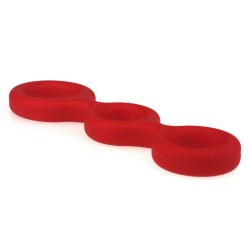 X-MEN Liquid Silicone Three Ring Cock Ring