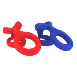 X-MEN Liquid Silicone Three Ring Cock Ring