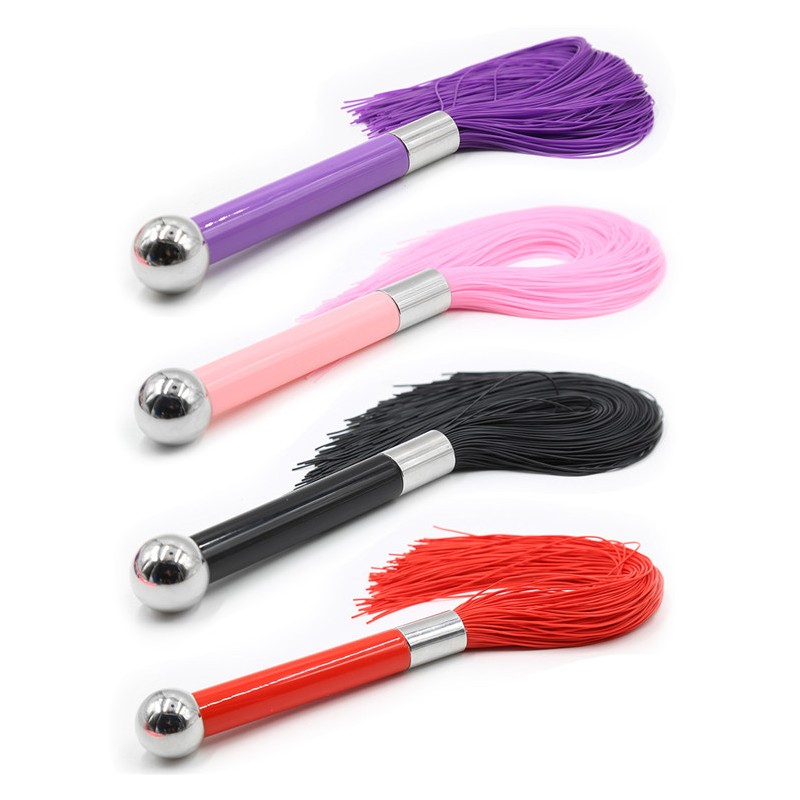 Metal Handle With Silicone Tassel Whip