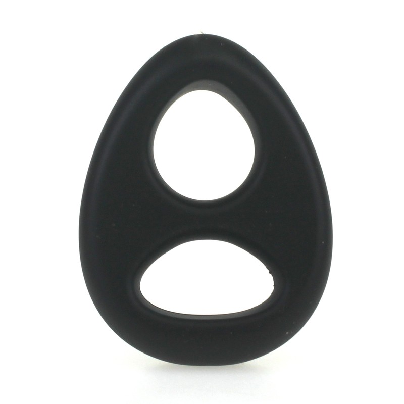 Soft Silicone Double Hole Cock Ring