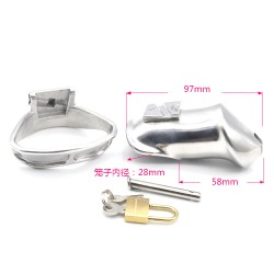 Built-in lock Chastity Cock Cage - Long